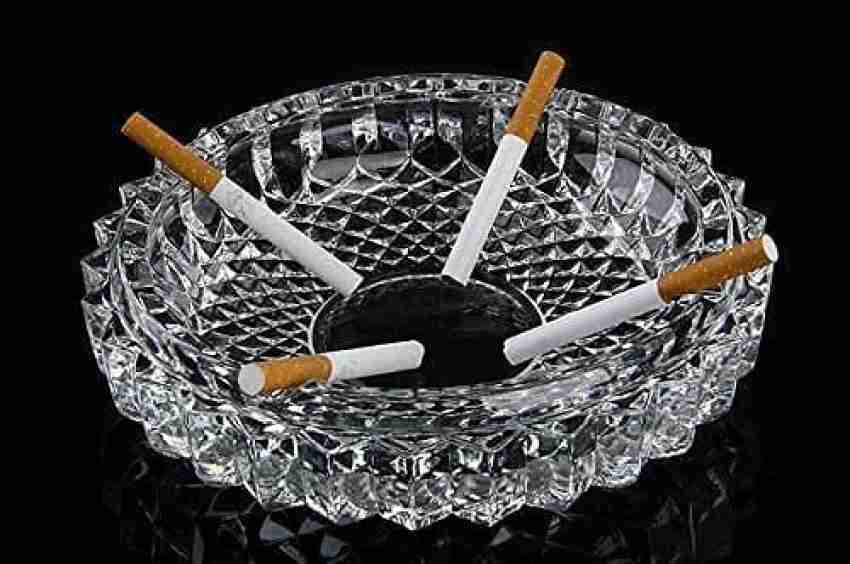 KINJAY Ashtray for Smoking, Cigarette Smoke Ash Collect Tray Clear Glass  Ashtray Price in India - Buy KINJAY Ashtray for Smoking, Cigarette Smoke Ash  Collect Tray Clear Glass Ashtray online at