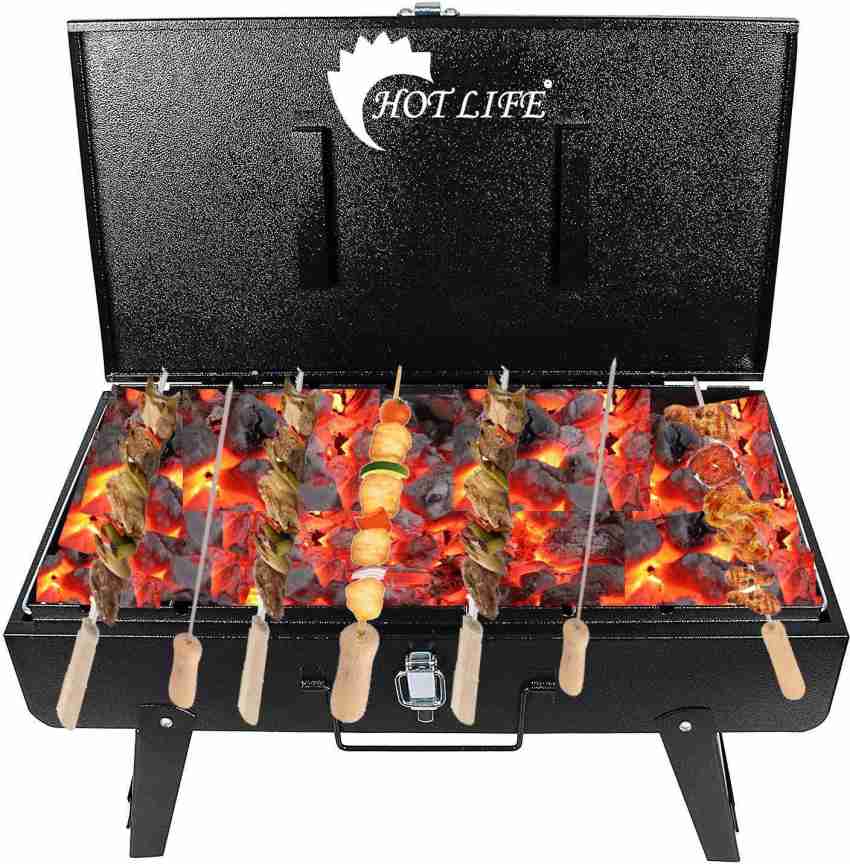 HOT LIFE BarbecueBasketFoldableforRoastBBQPortableGrillingBasketwithWoodHandle Charcoal Grill Price in India Buy HOT LIFE BarbecueBasketFoldableforRoastBBQPortableGrillingBasketwithWoodHandle Charcoal...