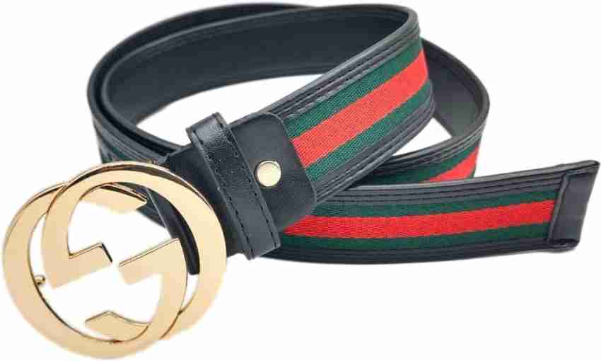 GUCCI Men Formal, Casual Multicolor Fabric Belt Green - Price in India