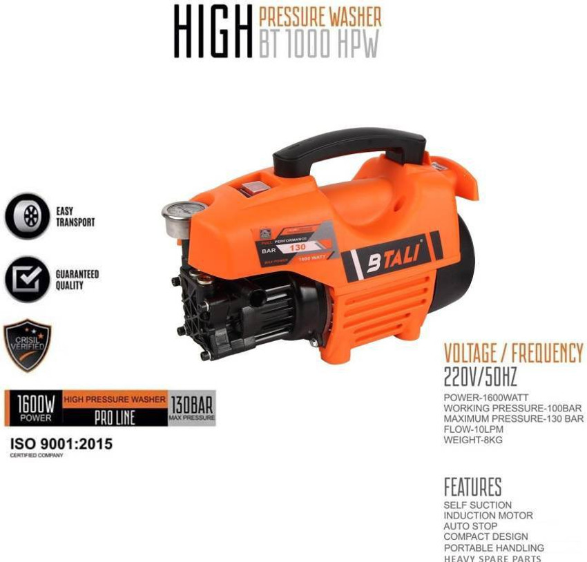 BTALI BT 1000 HPW Pressure Washer Price in India Buy BTALI BT