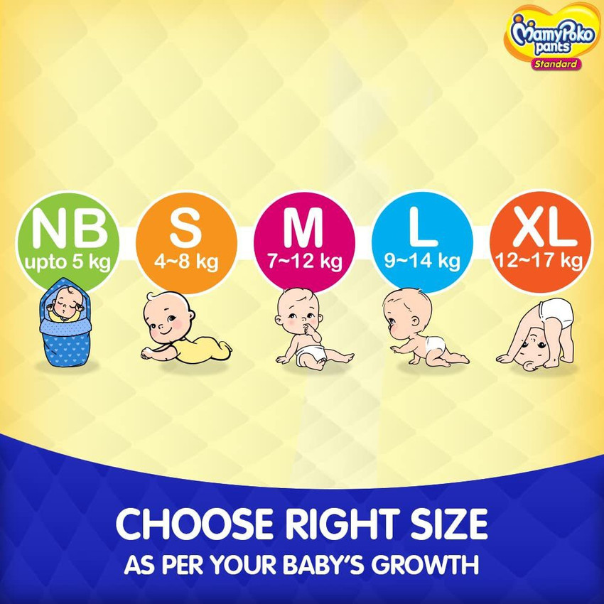 MamyPoko Standard Baby Diaper Pants Medium 7 12 kg M Buy