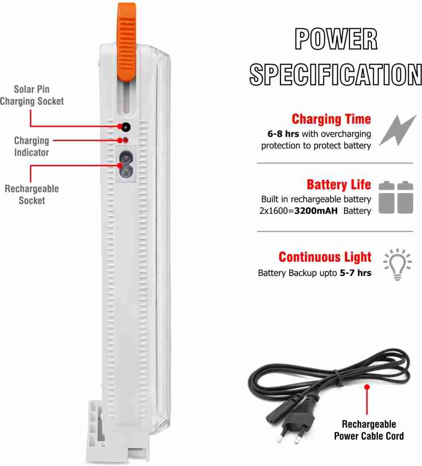 Charging tube on sale light price