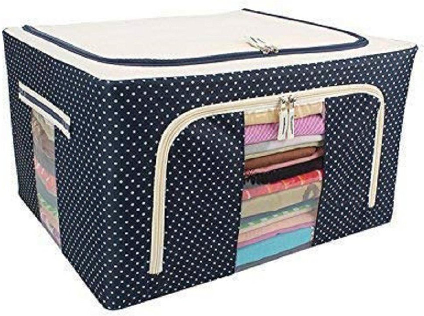 Max Home Fabric Storage Boxes for Clothes Saree Cover Blanket