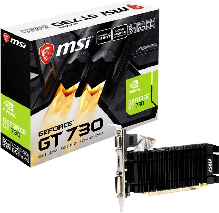 MSI NVIDIA N730K 2GD3H LPV1 2 GB DDR3 Graphics Card MSI