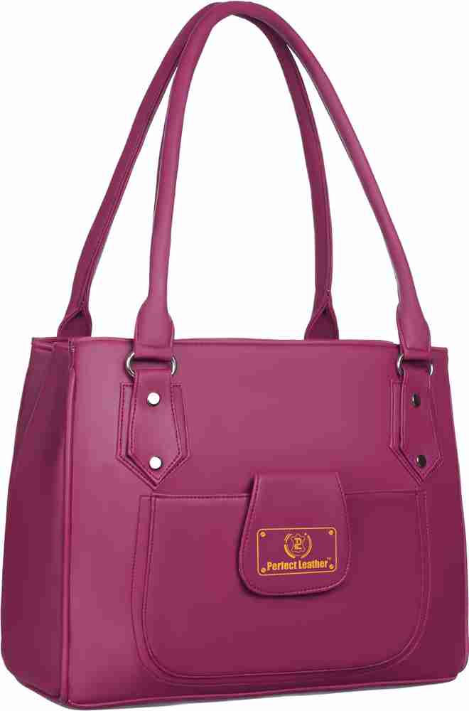Buy perfect leather Women Maroon Shoulder Bag maroon Online Best Price in India Flipkart