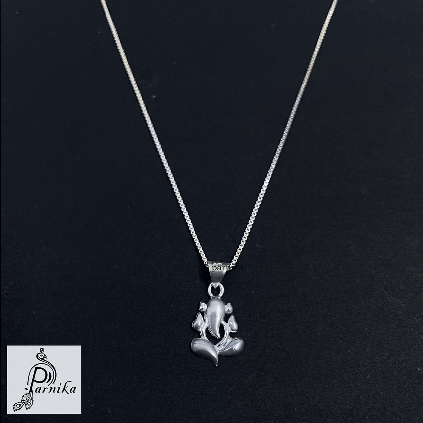 Silver discount ganpati pendant