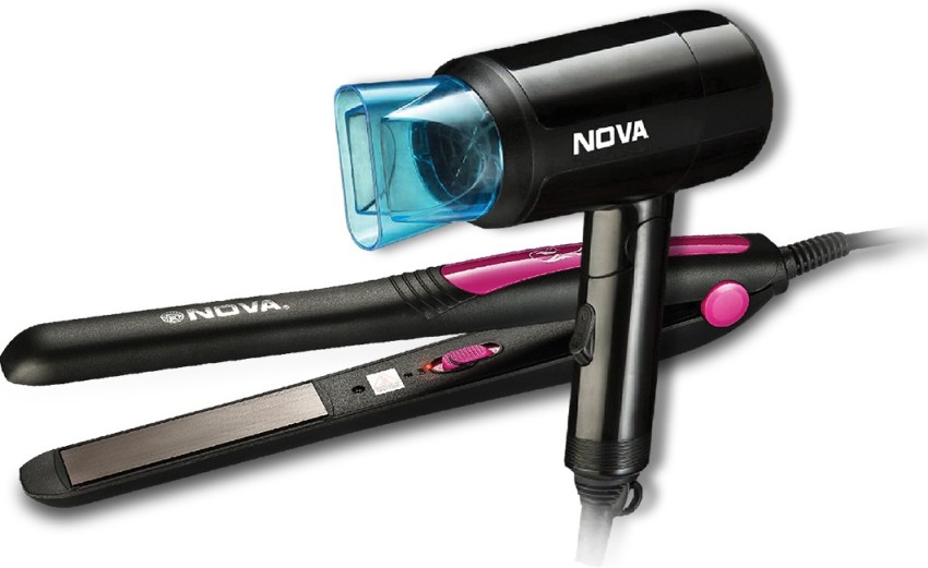 Nova hair dryer 2024 and straightener combo price