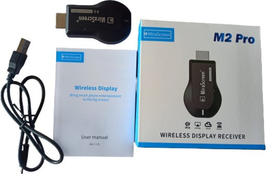 SYARA ATY_464A_WIRLESS MIRACAST SCREEN MIRRORING DEVICE FOR MOBILE TO TV  CONNECTOR Media Streaming Device - SYARA 