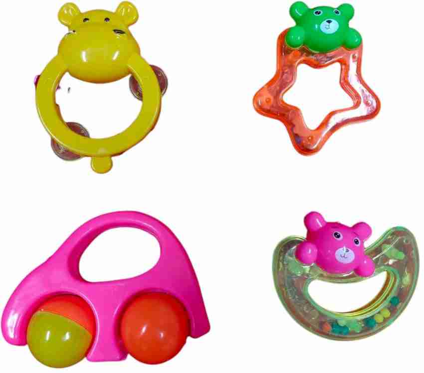 Buy Mixed Multicolour Musical Rattle Toy Set For Kids Online