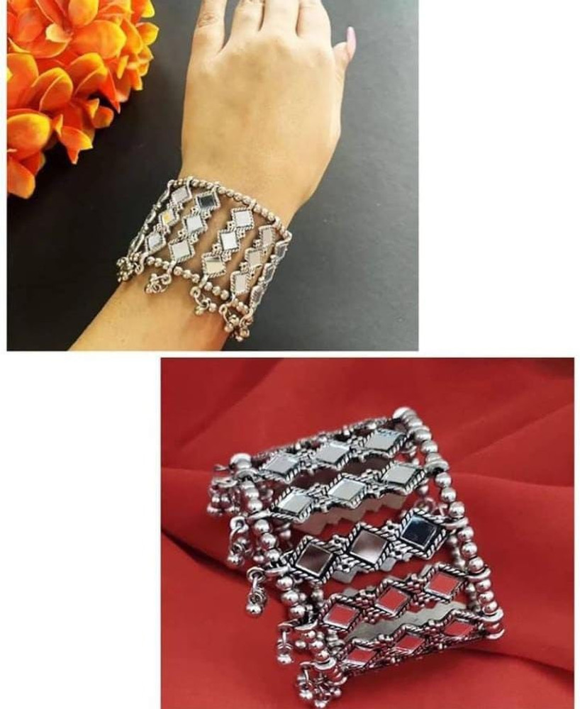ASLWORLD Metal Silver Bracelet Price in India Buy ASLWORLD Metal