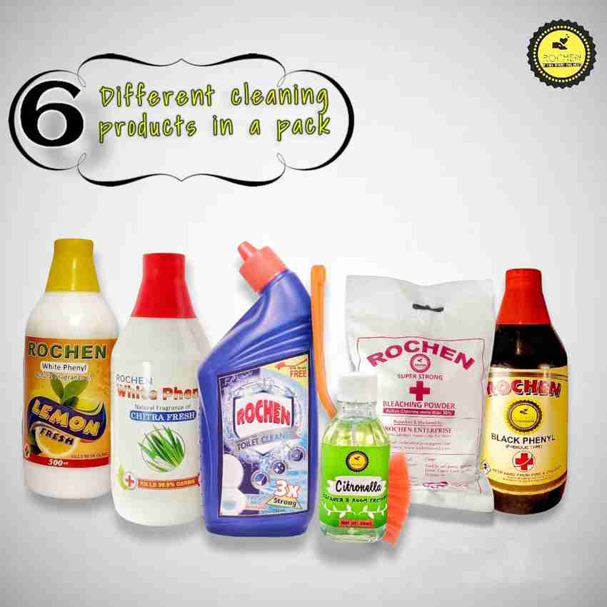 Different store cleaning products