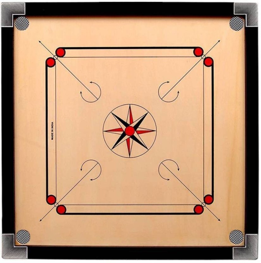 How to draw Carrom board and pieces