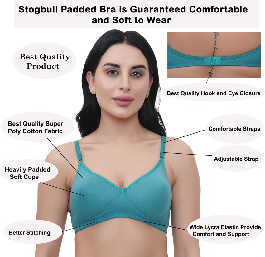 STOGBULL Best Quality Pushup Padded Bra for Girls and Women Women Full  Coverage Heavily Padded Bra