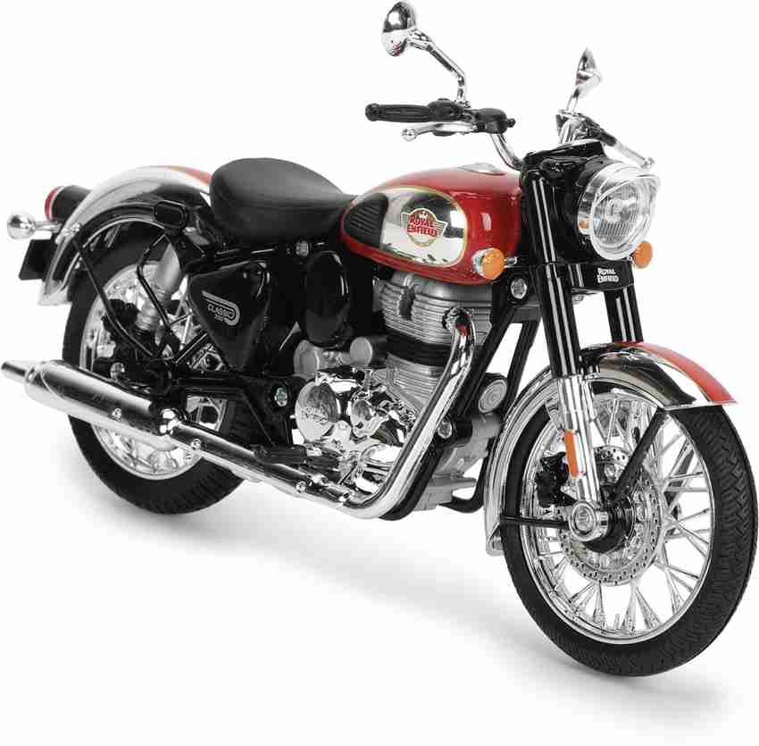 ROYAL ENFIELD J1A Scale Model Chrome Red Car Hanging Ornament
