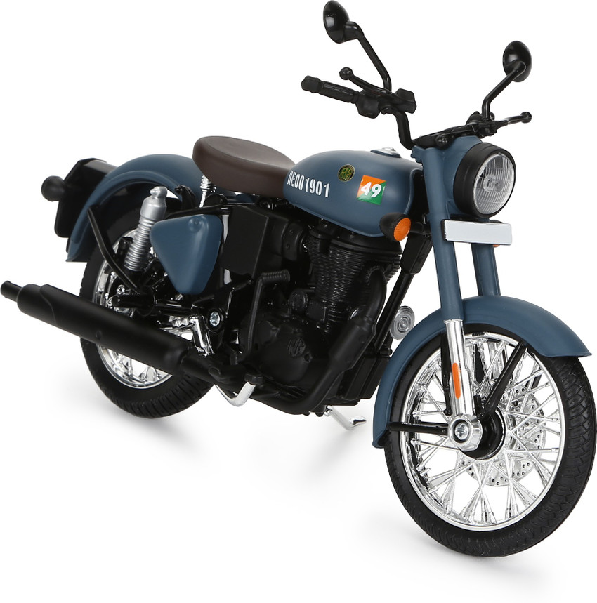 Royal enfield classic 350 blue on road shop price