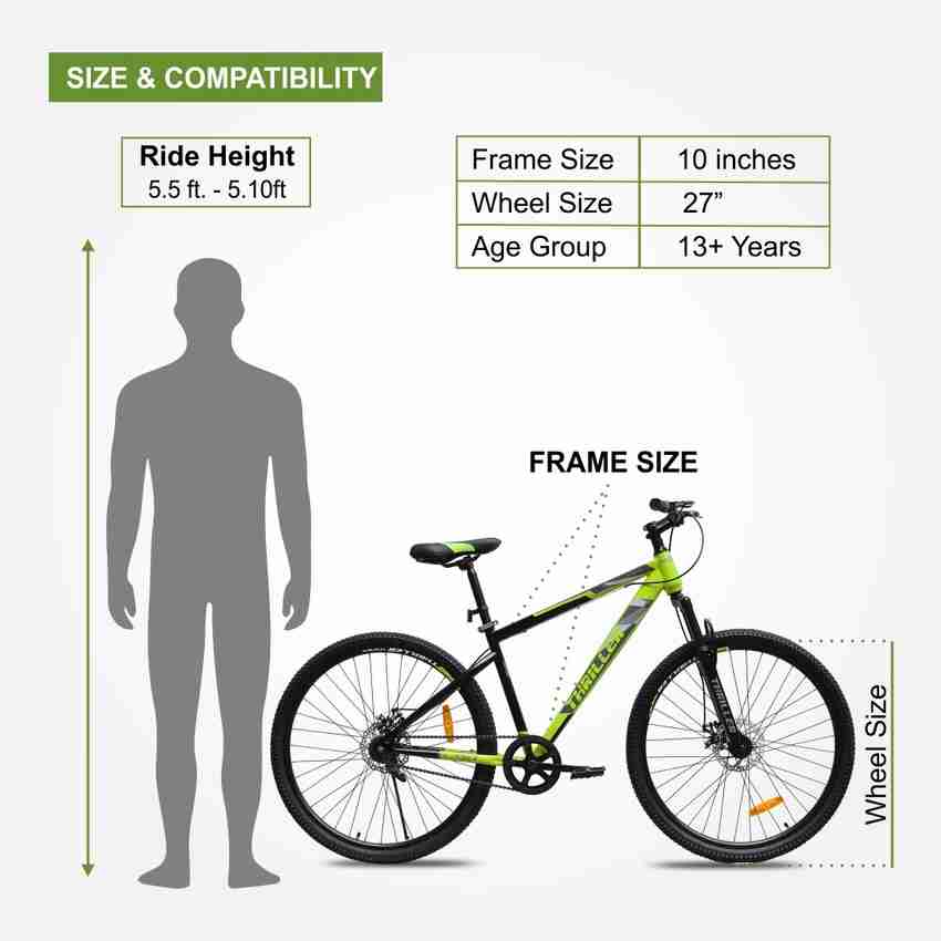 Mountain bike hotsell sizes for men
