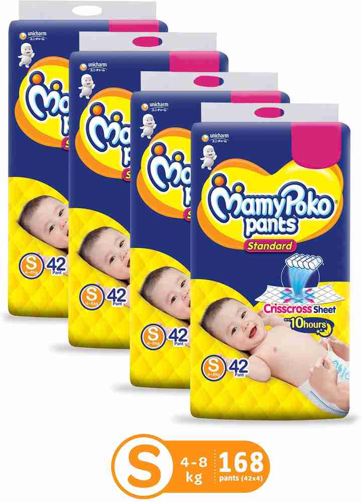MamyPoko Pants Standard Diaper Small size Pack of 168 S
