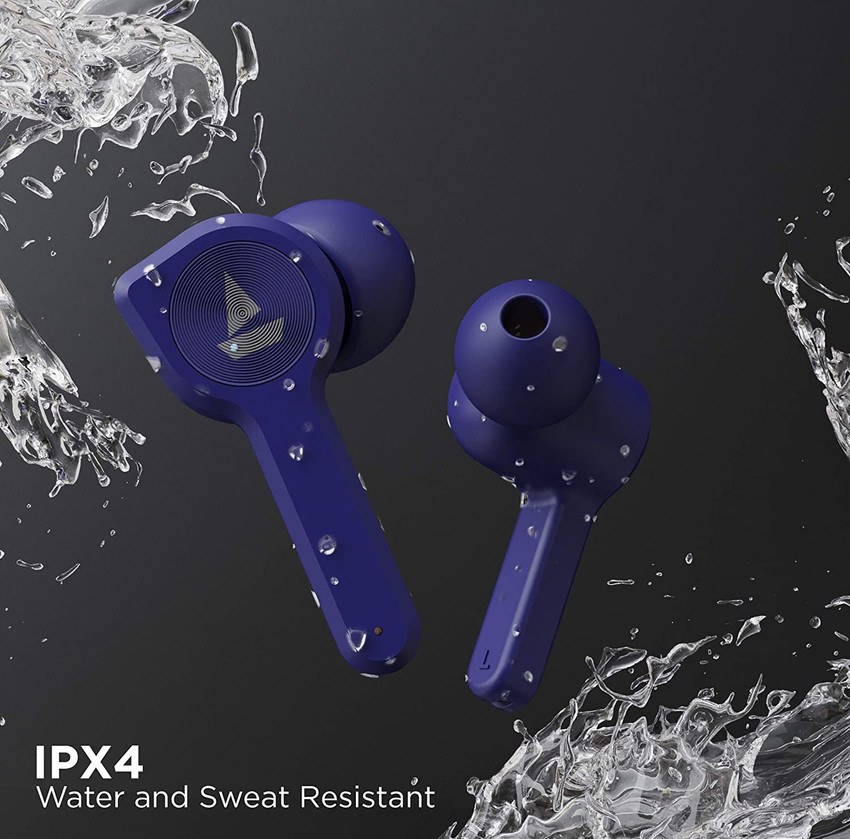 bharatx boAt Airdopes 402 Bluetooth Headset Bold Blue True Wireless Earphone Cable Organizer Price in India Buy bharatx boAt Airdopes 402 Bluetooth Headset Bold Blue True Wireless Earphone Cable Organ...