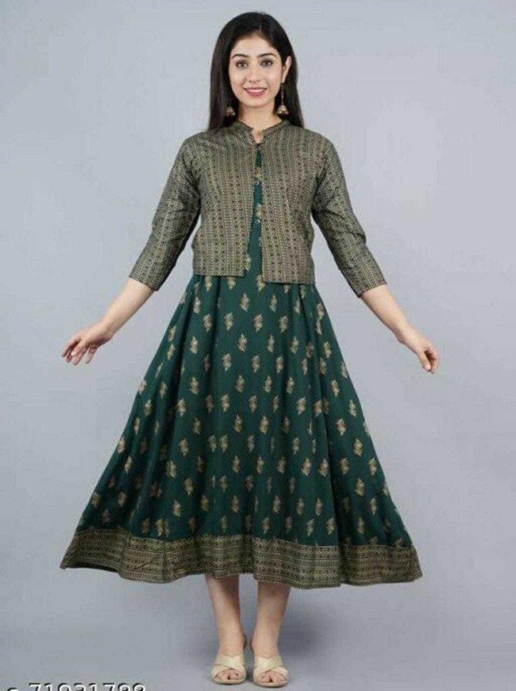 Umbrella kurti with on sale jacket