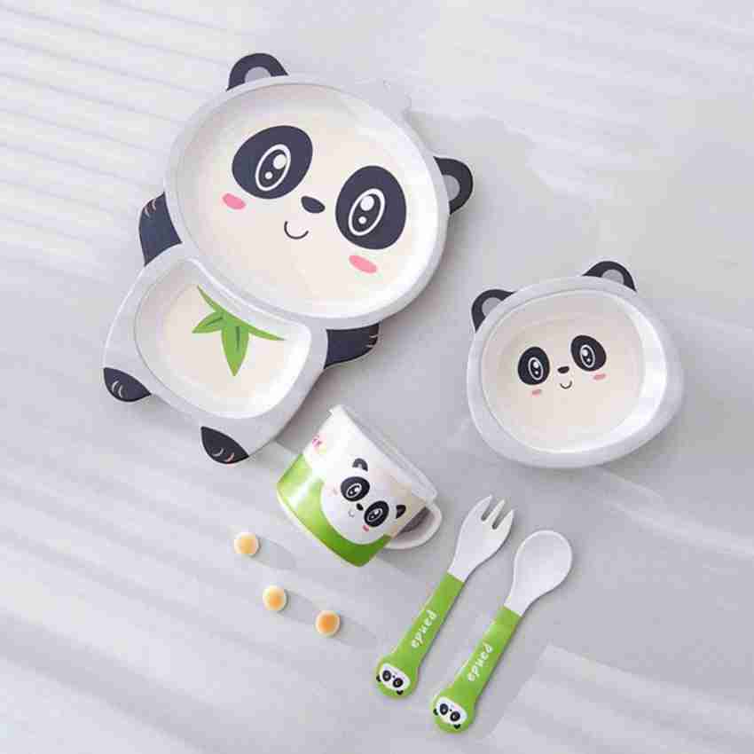 Bamboo Baby Panda Bowl & Spoon Set  Baby food recipes, Baby bowls, Kids  dishes