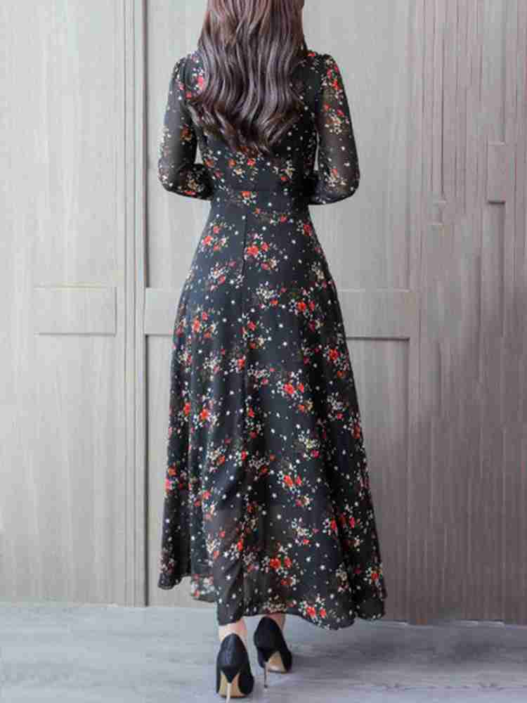 Raabta black long dress discount