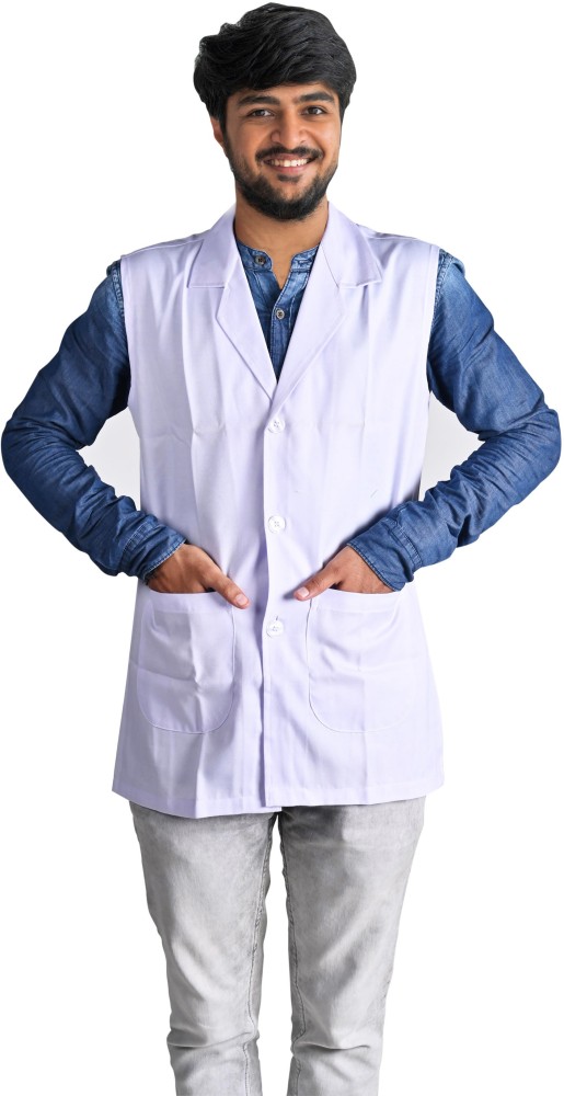 Shivangi Lab Coat Sleeveless For Doctor/Medical Supplies/Students  Unisex-(XS) Gown Hospital Scrub Price in India - Buy Shivangi Lab Coat  Sleeveless For Doctor/Medical Supplies/Students Unisex-(XS) Gown Hospital  Scrub online at