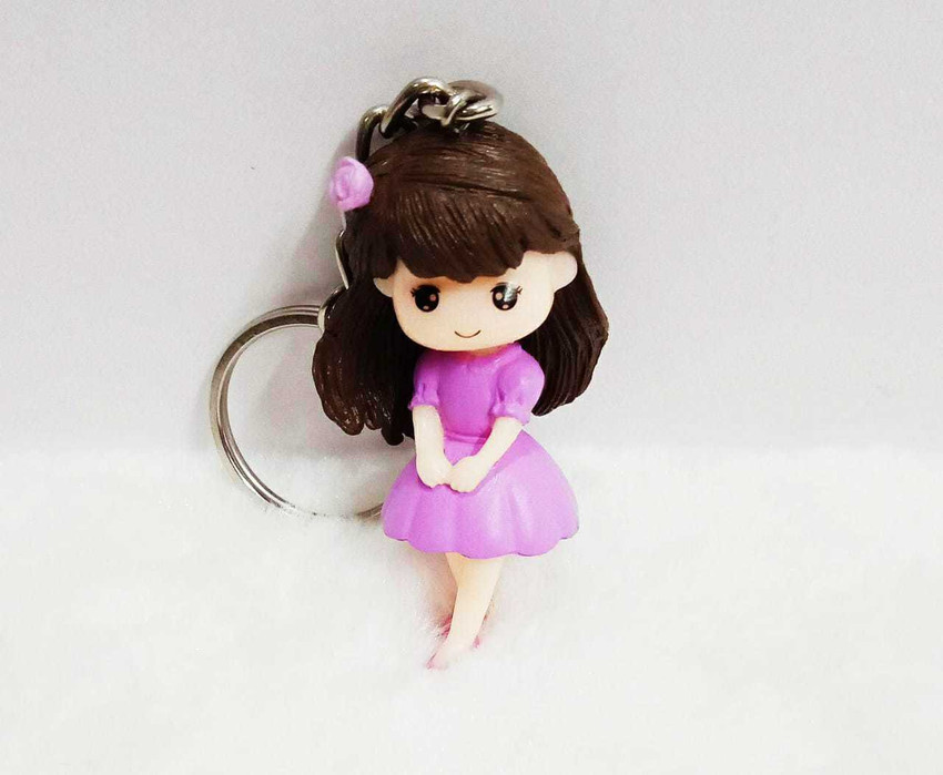 Cute hot sale girl keychains