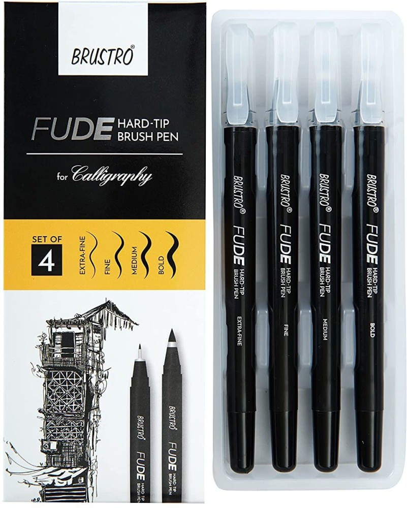 Zebra Calligraphy Brush Pen Extra Fine Medium Tip Japan