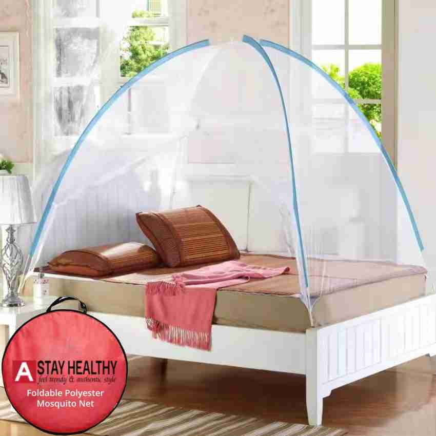 Stay Healthy Polyester Adults Washable Single Bed Mosquito Net, Foldable  Single Bed Machardani, 4 Ft x 6.5 Ft Mosquito Net Price in India - Buy Stay  Healthy Polyester Adults Washable Single Bed