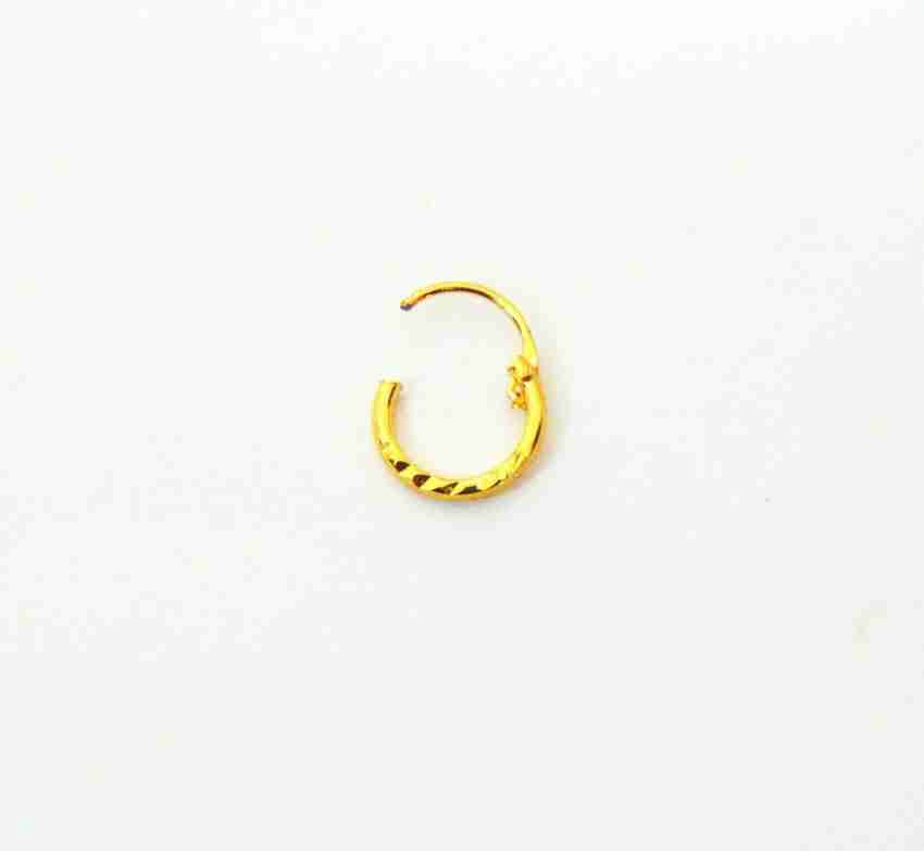 Gold plain nose on sale ring