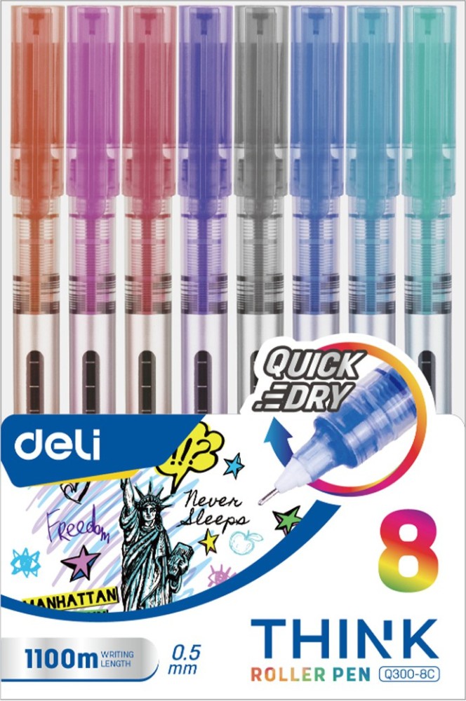 Win Eee Gel Pens | 50 Pcs ( 25 Blue Ink & 25 Black Ink) | Dark Gel Pen Ink  for Smudge Proof Writing | Preferred by Students for Exams and Classes 