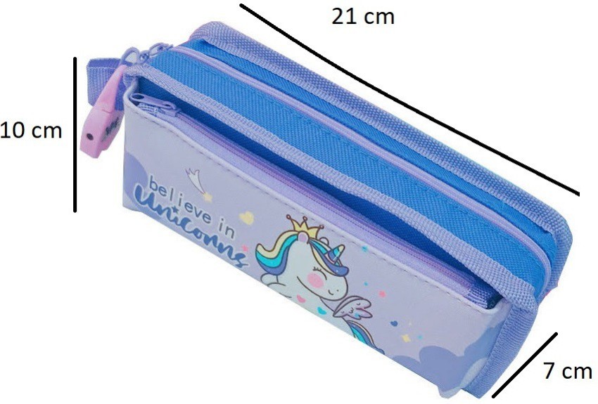 Big & Small Pencil Pouch for Girls & Boys School, Polyester Pouch