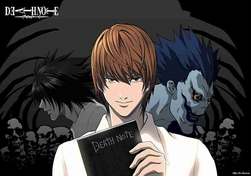 Athahdesigns Anime death-note-ryuzaki-yagami-lightWallpaper Paper Print -  Animation & Cartoons posters in India - Buy art, film, design, movie,  music, nature and educational paintings/wallpapers at