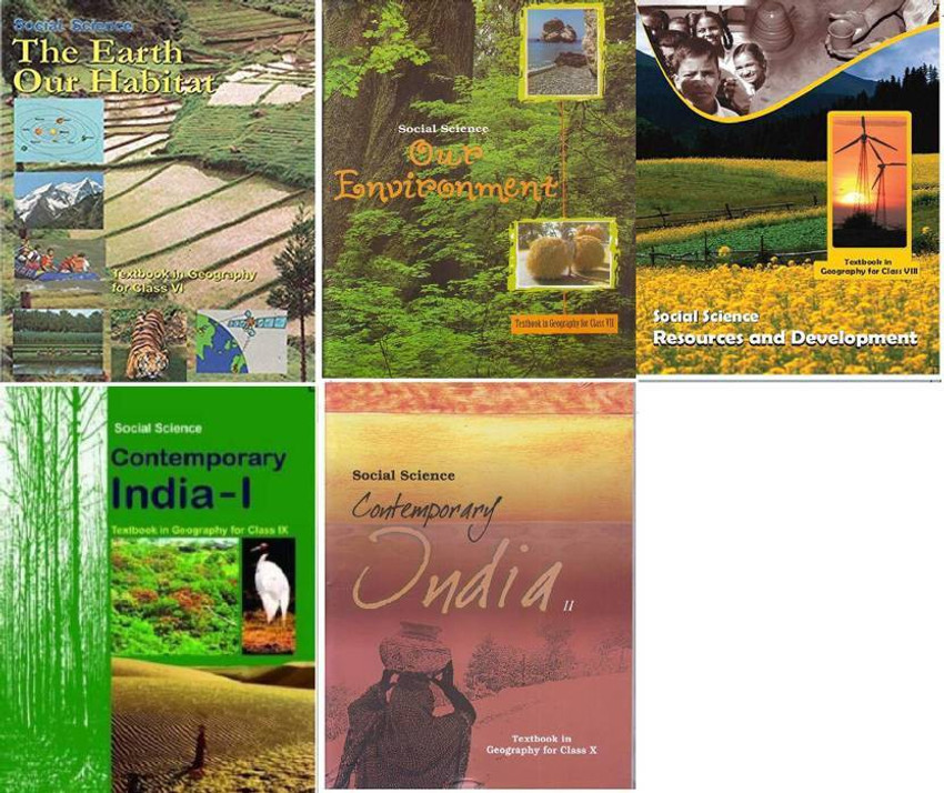 NCERT Geography Books Set Of Class 6 To 10 For UPSC Exams