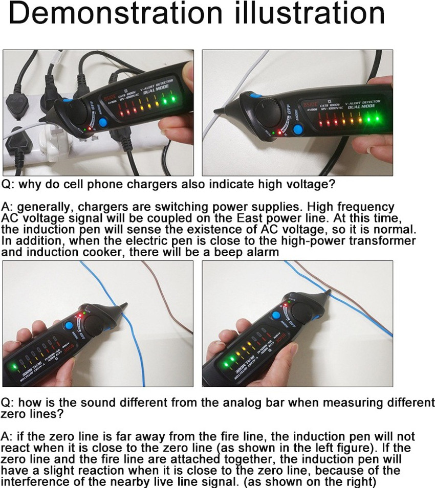 Contactless deals voltage detector