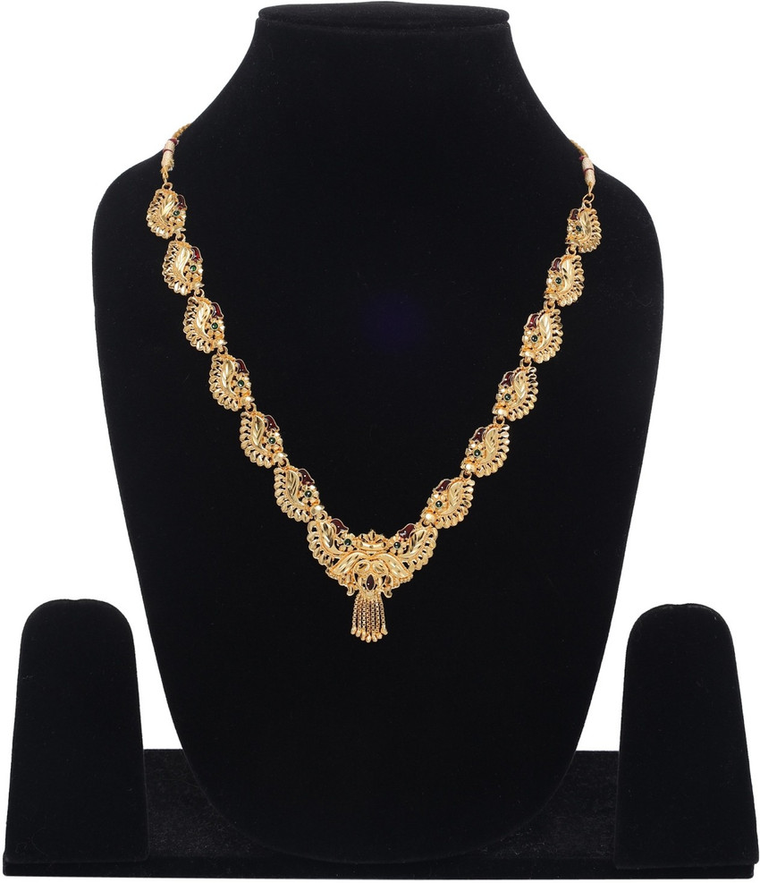 Artificial gold pendant set deals