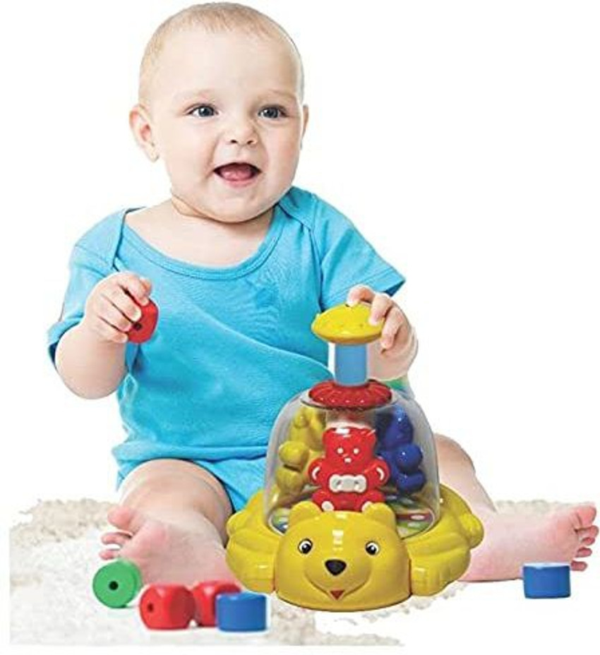 Goyal s Push and Spin Bear Spinner Toy for Toddlers and Kids Push and Spin Bear Spinner Toy for Toddlers and Kids Buy SPINNING TOY toys in India. shop