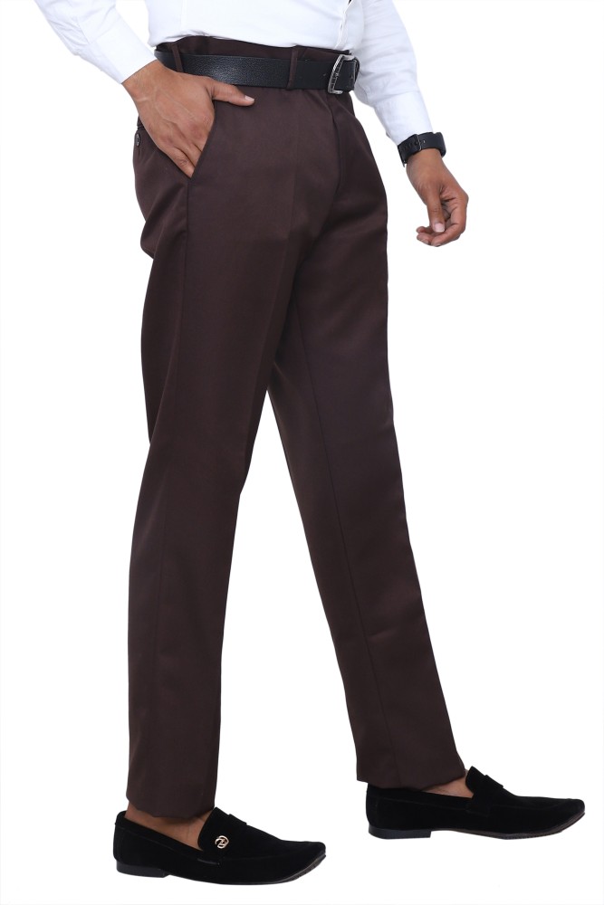 KRG FASHION SOLID DARK GREEN Men Trousers Pant Slim Fit Formal Trouser For  Men/Regular Fit