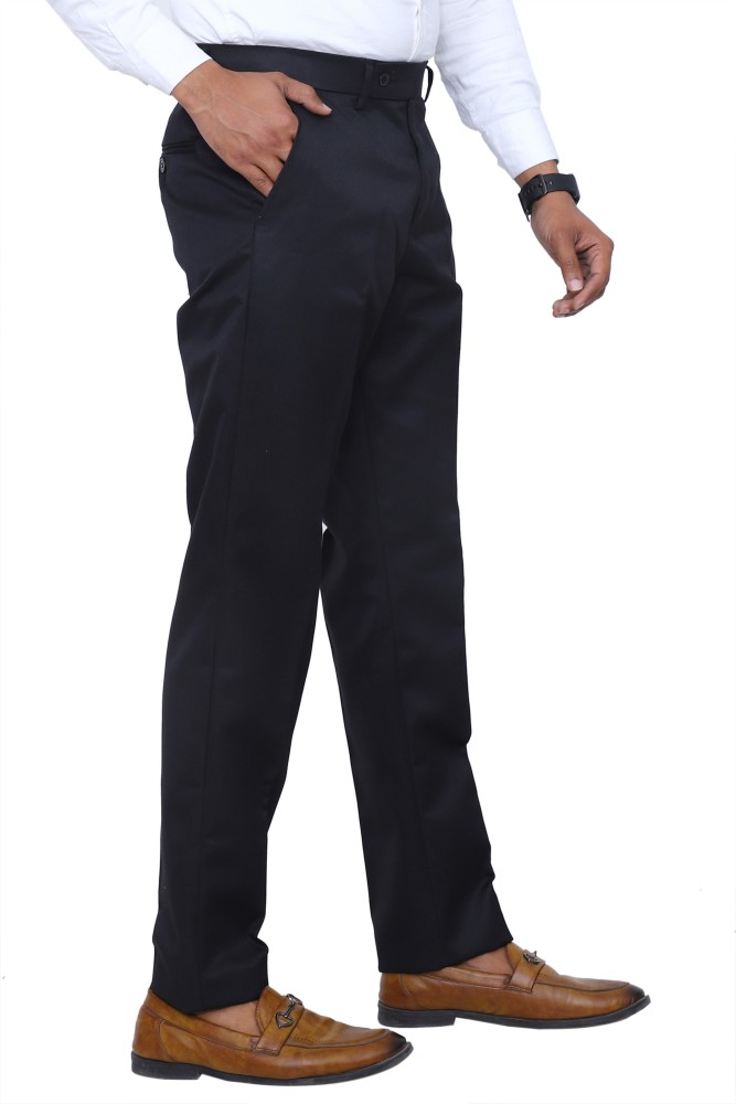 Van Heusen Formal Trousers  Buy Van Heusen Men Navy Check Ultra Slim Fit  Trousers Online  Nykaa Fashion