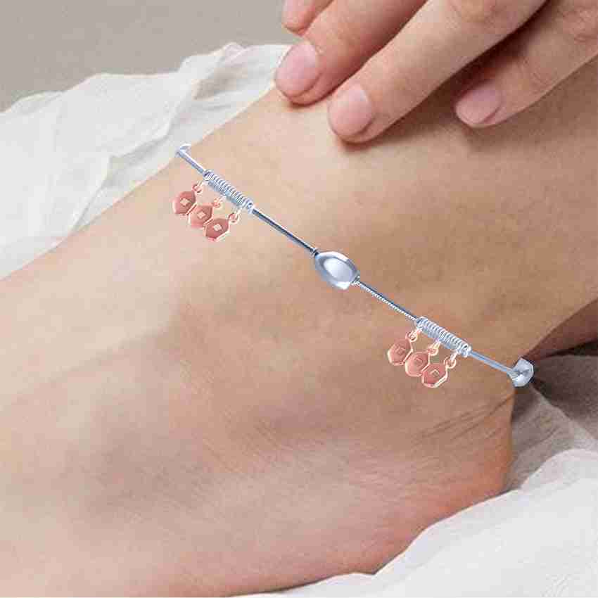 PC Chandra Jewellers Sterling Silver Anklet Price in India Buy PC Chandra Jewellers Sterling Silver Anklet Online at Best Prices in India Flipkart
