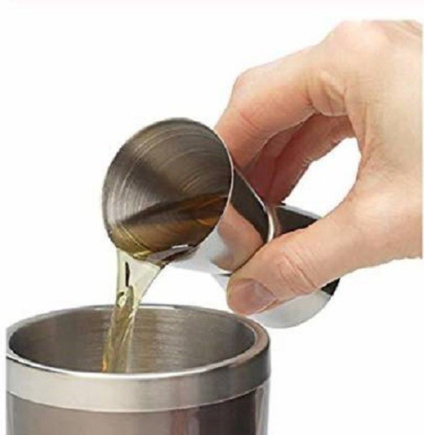 S/M/L Stainless Steel Double Jigger Shot Drink Measure Cup