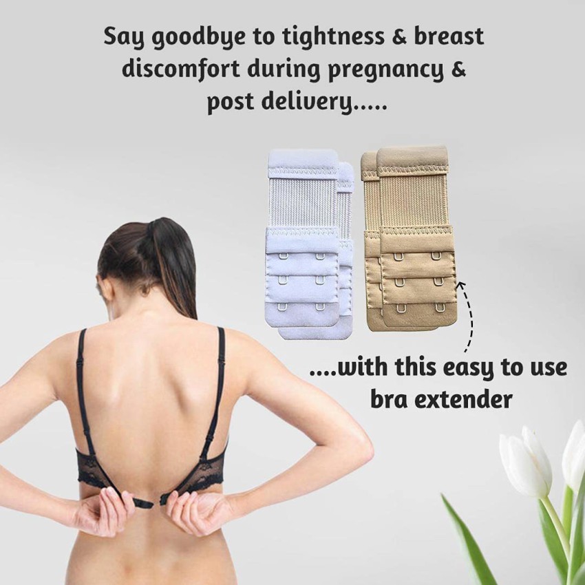 Buy CRUMPLED Bra Hook Extenders 2 Hook - 3 Eye with Elastic for Women &  Girls, Extra Band Length for Your Regular Bras, Free Size Bra Extender  (Black, Set of 3) Online at Best Prices in India - JioMart.