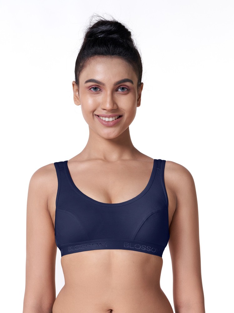 Buy NEONFIT Fashion Non Padded Sports Bra (Blue) Online at Best Prices in  India - JioMart.