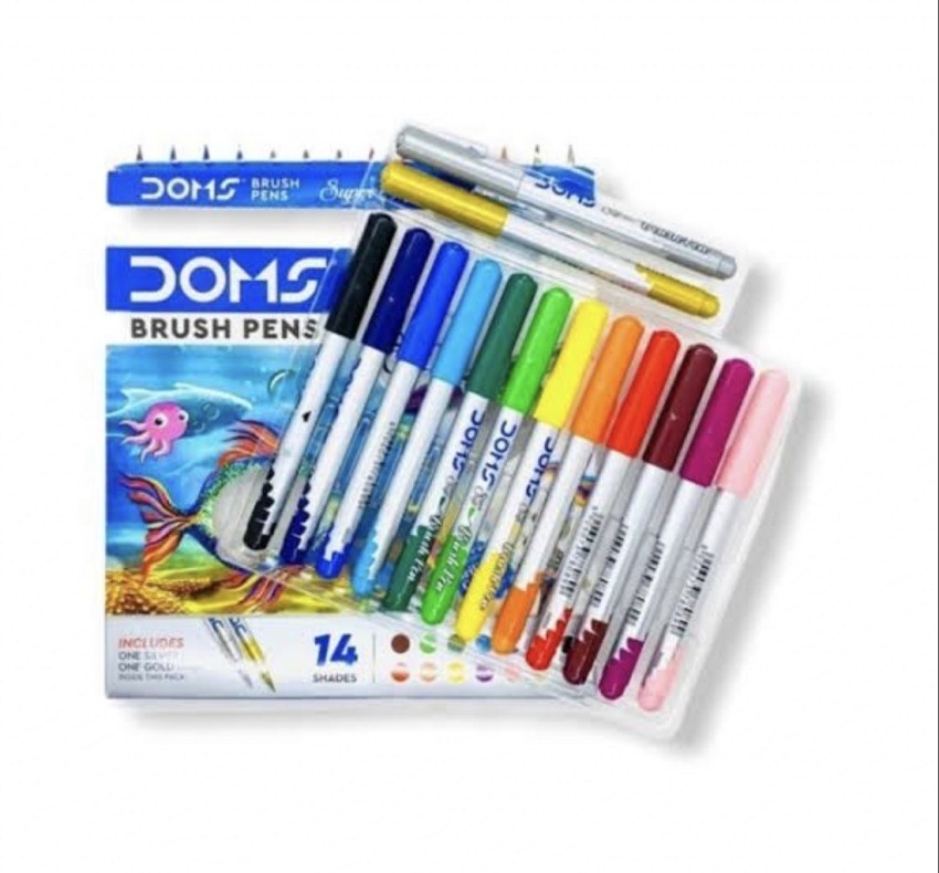 DOMS 14 Shade Brush Pen (Free 5 CANSON Sheet 17.5