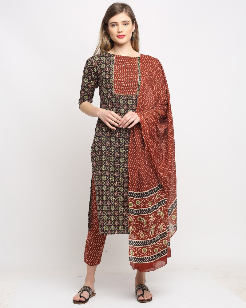 Rajnandini Women Kurti Pant Dupatta Set Buy Rajnandini Women Kurti Pant Dupatta Set Online at Best Prices in India Flipkart