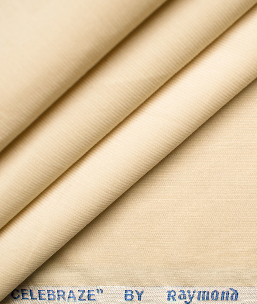 Raymond Cotton Blend Striped Shirt Fabric