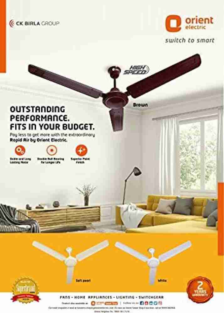 Orient Rapid Air High Speed Ceiling Fan