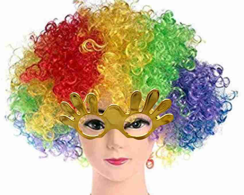 Artonezt Multicolor Fancy Party Malinga Wig Holi with Funky