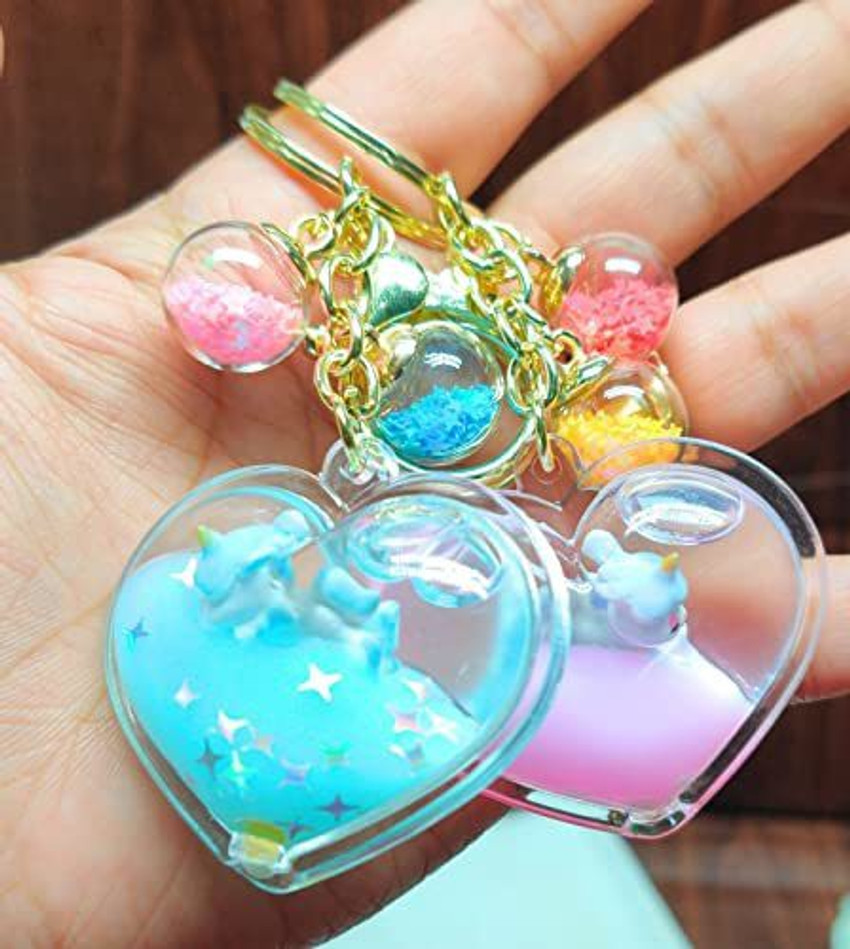 Heart shaped shop photo keychain