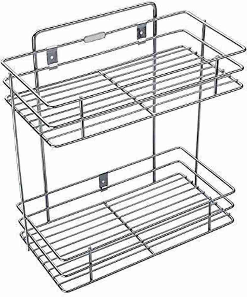 Dreamshop Containers Kitchen Rack Steel Stainless Steel 2 Layer